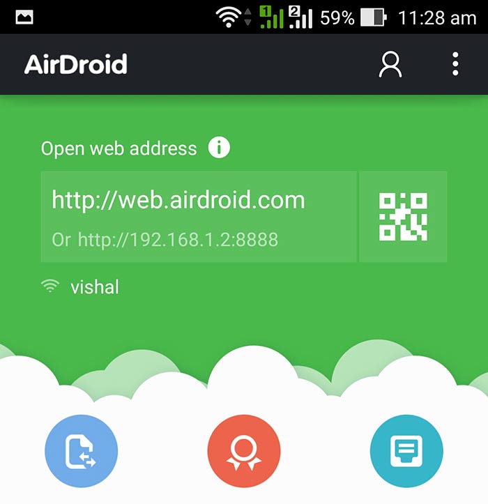 airdroid Web Address