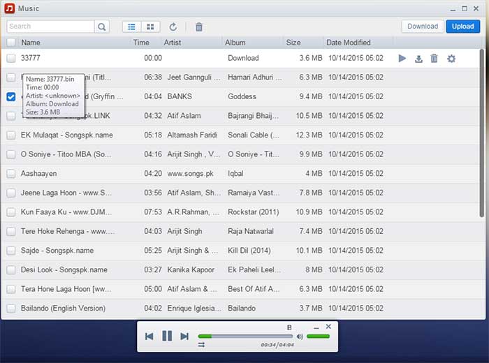 play songs airdroid