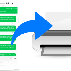 print message or contacts from Android phone