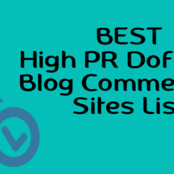 High Pr Blog Commenting Sites