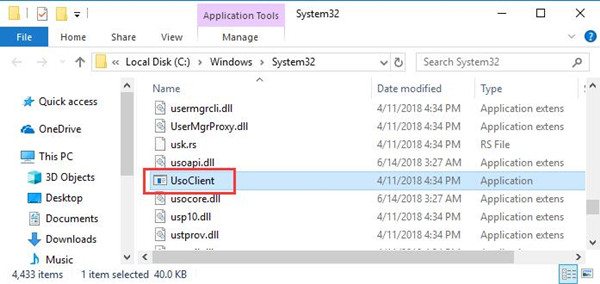 What is usoclient.exe in windows 10