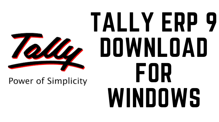 Tally ERP 9 Download for Windows