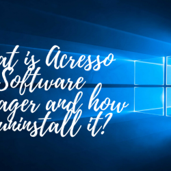 What is Acresso Software Manager and how to uninstall it