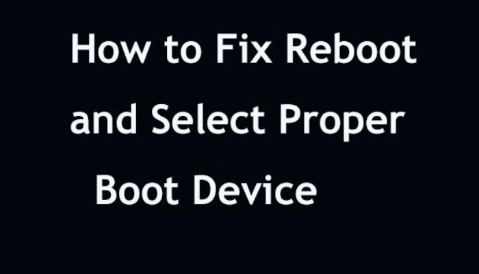 reboot and select proper boot device